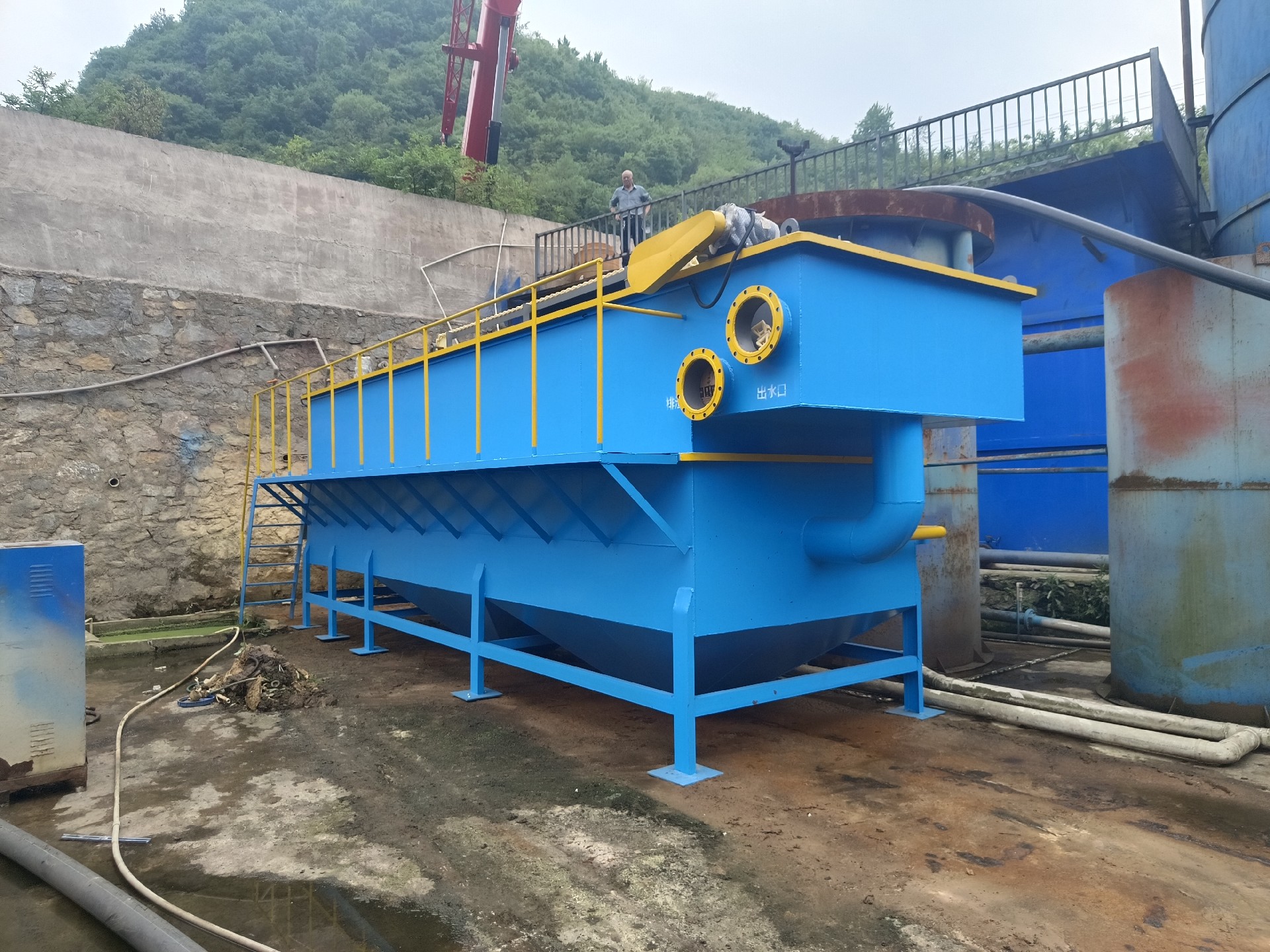 氣浮機，高效氣浮機，溶氣氣浮機，氣浮機安裝現(xiàn)場